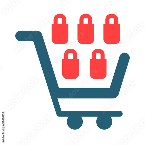 Overconsumption Glyph Two Color Icon Design