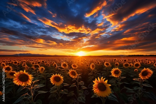 Sunflower field, Generative Ai