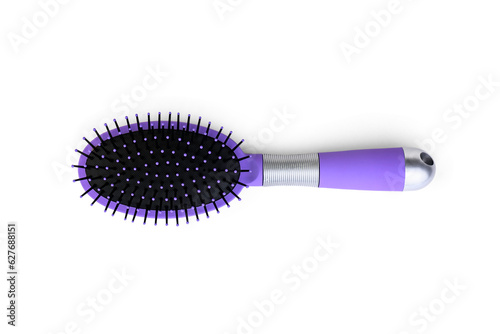 Purple comb on a white background.