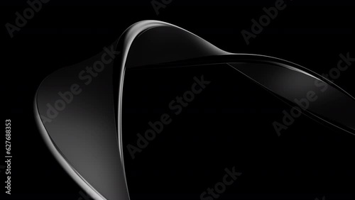 3d Abstract black business line background. looping animation