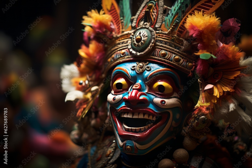 Colorful Traditional Indonesian Dance, Generative AI Colorful Traditional Indonesian Dance, Generative AI