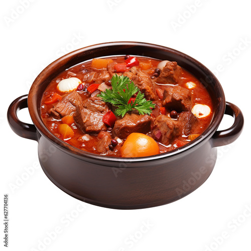Goulash on transparent background Remove png created with Generative AI, Clipping Path