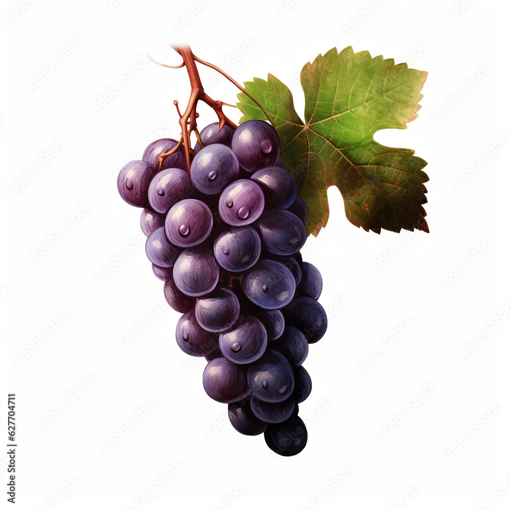 Fototapeta premium bunch of grapes isolated on white