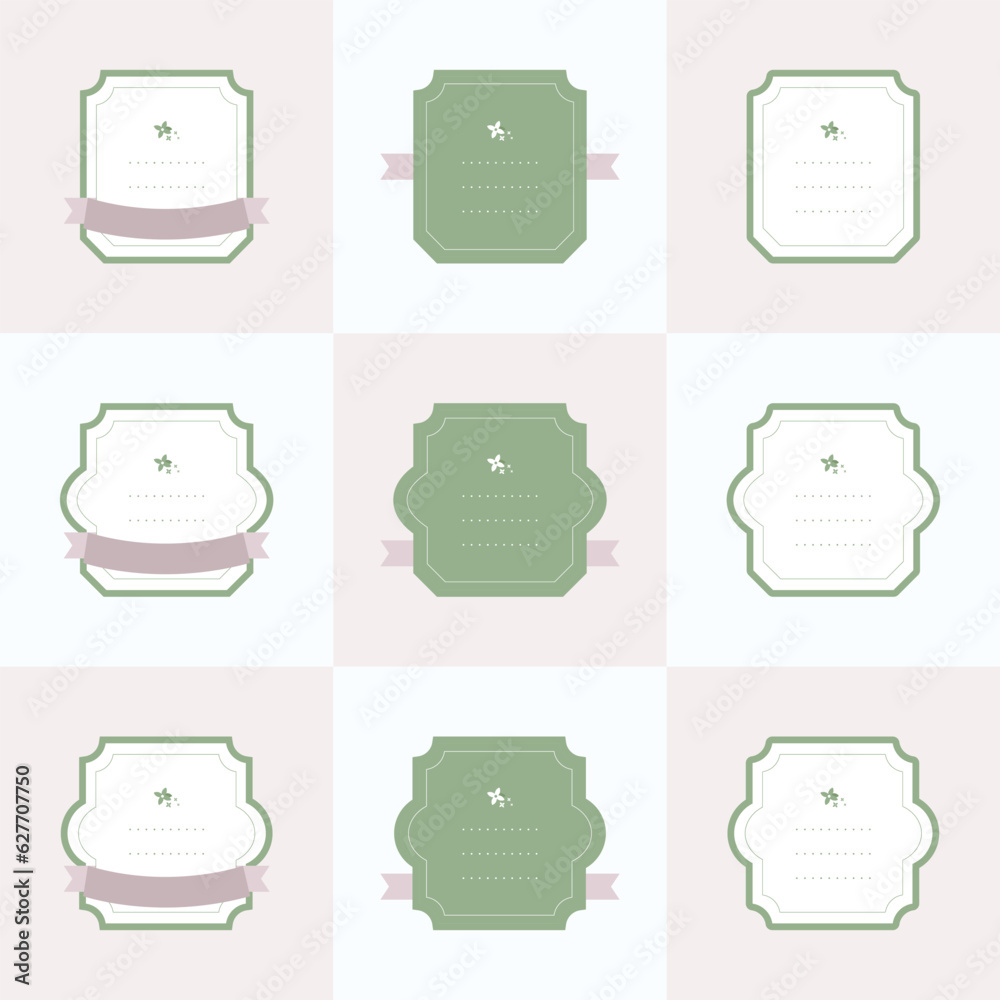 Frame background in pastel color.
