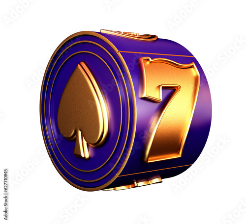 casino slot machine 3d render 3d rendering illustration 