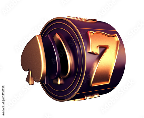 casino slot machine 3d render 3d rendering illustration 