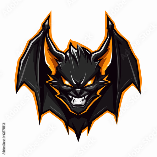 Esport vector logo bat, bat icon, bat head, vector