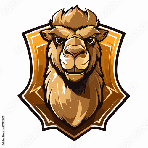 Esport vector logo camel, camel icon, camel head, vector