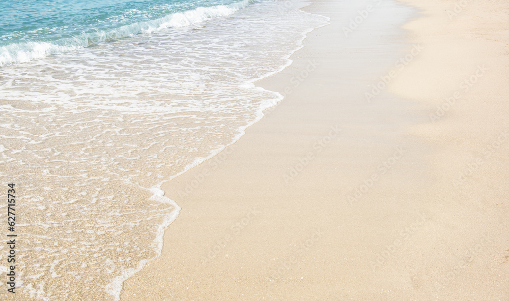 Wave of the sea on the sandy beach Wave of the sea on the sandy beach