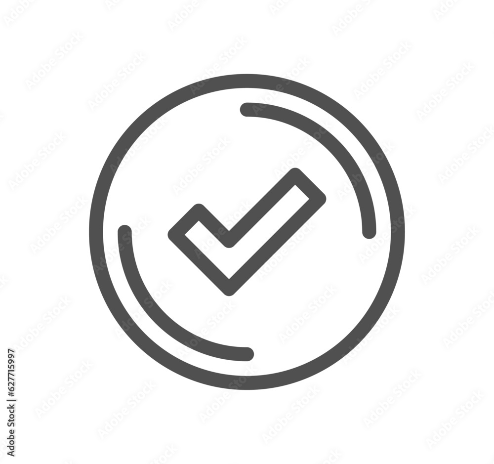 Approve related icon outline and linear vector. Approve related icon outline and linear vector.