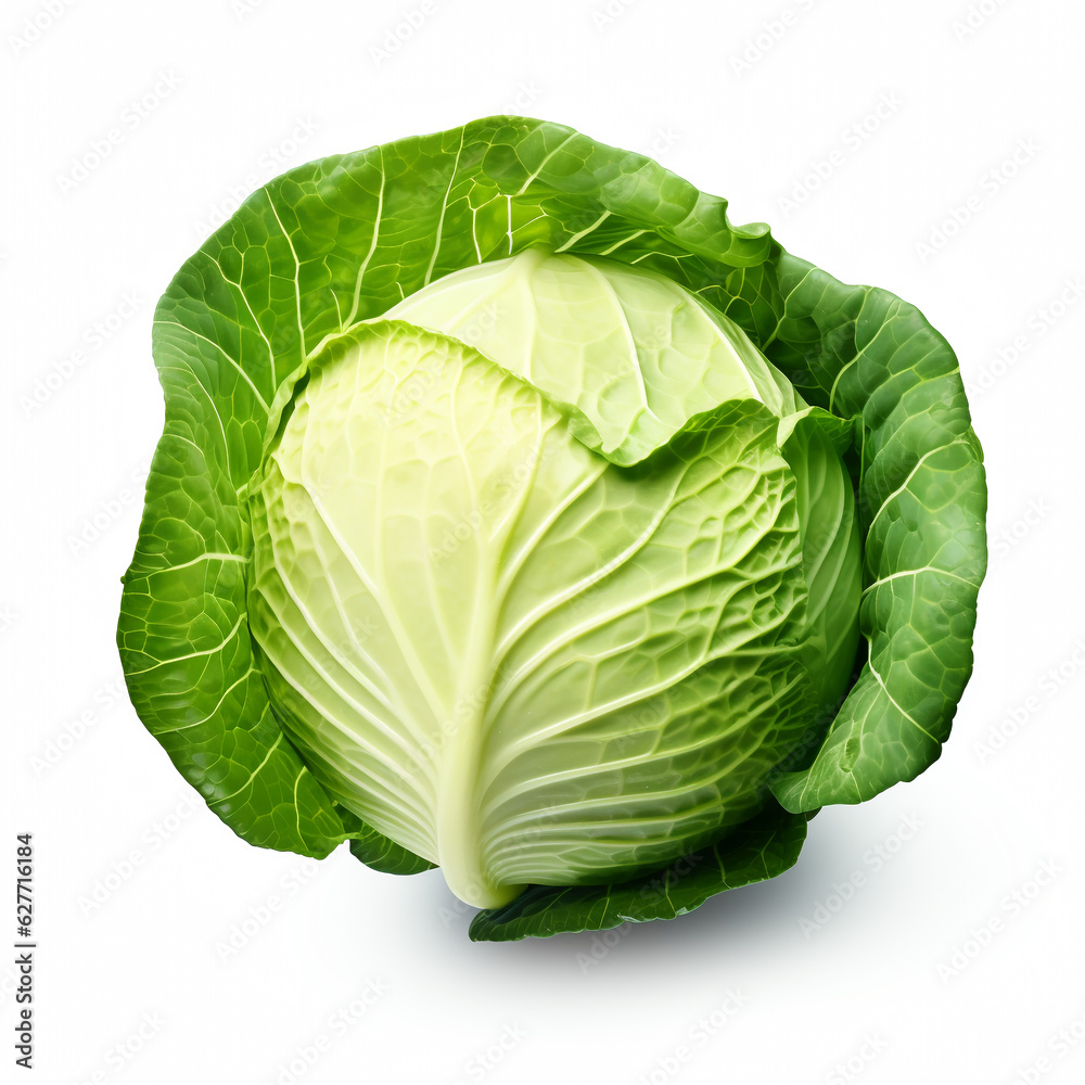 cabbage isolated on white background