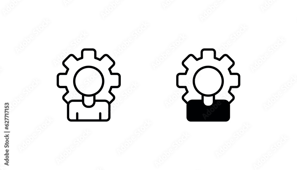 Manager icon design with white background stock illustration Manager icon design with white background stock illustration