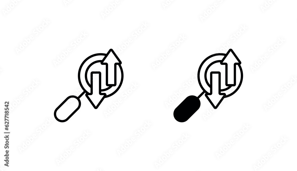 Market Search icon design with white background stock illustration Market Search icon design with white background stock illustration