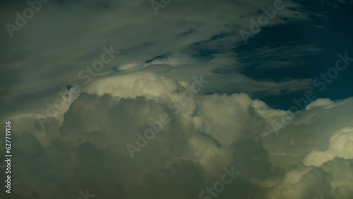 Fantastic colorful dramatic sky with clouds.Perfect for cinema, background.Timelapse.