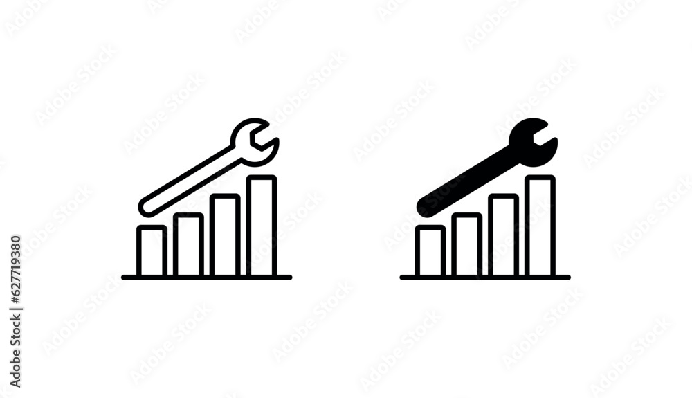 Improvement icon design with white background stock illustration Improvement icon design with white background stock illustration
