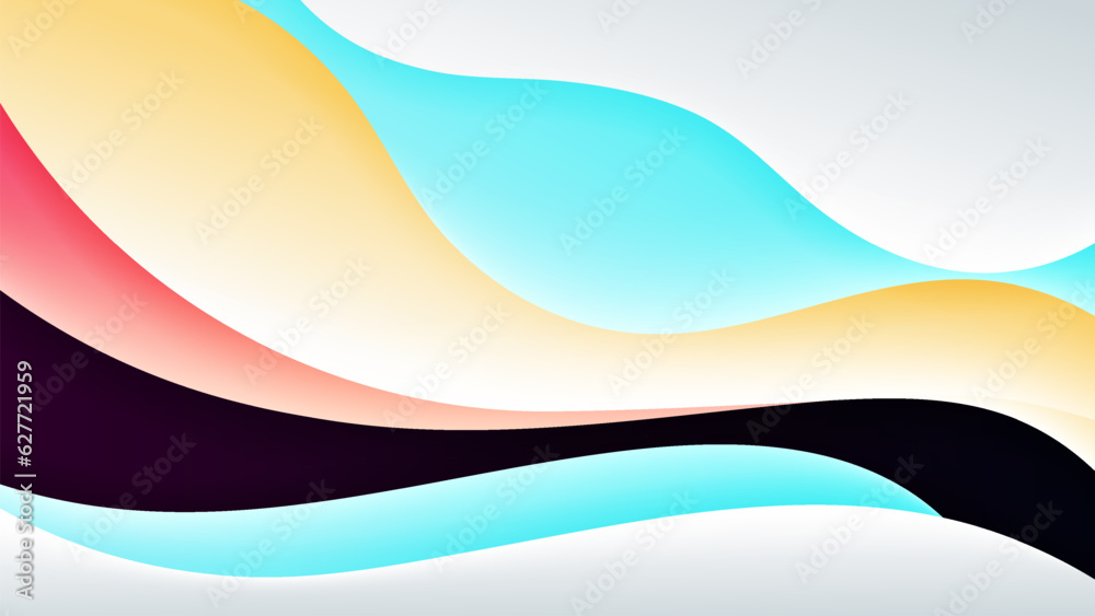 Fototapeta premium Abstract background with soft gradient color and dynamic shadow on background .Vector background for wallpaper banner. Eps 10