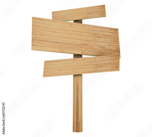 Wood Sign 3D Render © Graphic123