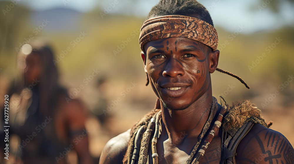 Bushman Indigenous Ethnic Group - Southern Africa.