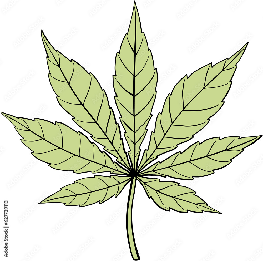 simplicity cannabis leaf freehand drawing simplicity cannabis leaf freehand drawing