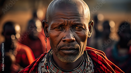 Maasai: A Seminomadic Ethnic Group in Kenya and Tanzania.