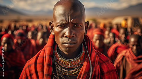 Maasai, Seminomadic Ethnic Group in East Africa.