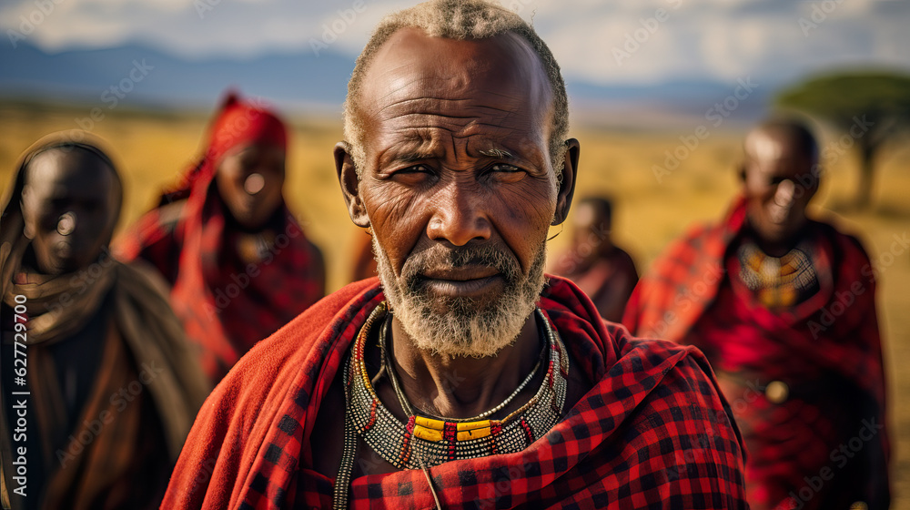 Maasai: Ethnic Group in Kenya, Residing in East Africa.