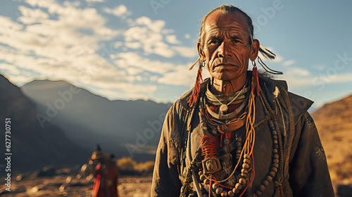 Rarámuri - A Native Tribe from Mexico, Also Known as Tarahumara. photo
