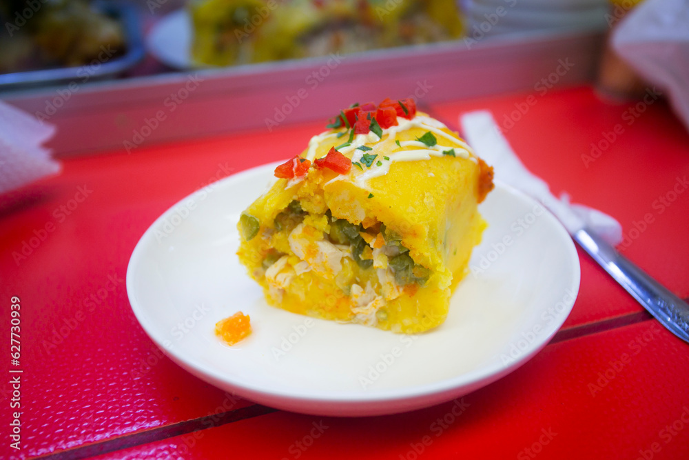 The Lima cause, Lima cause or simply cause, is a typical and widespread starter of Peruvian gastronomy that has pre-Columbian origin. The Lima cause, Lima cause or simply cause, is a typical and widespread starter of Peruvian gastronomy that has pre-Columbian origin.