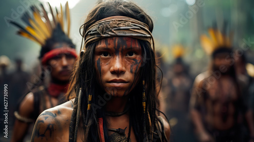 Yanomami - Indigenous tribe inhabiting the Amazon rainforest (70 characters)