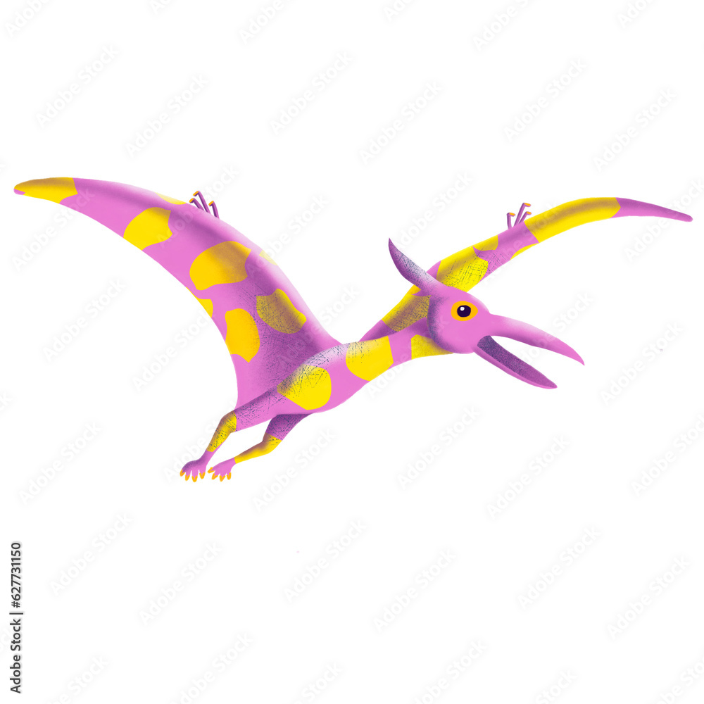 Dinosaur - Pterodactylus - Handdrawn illustration