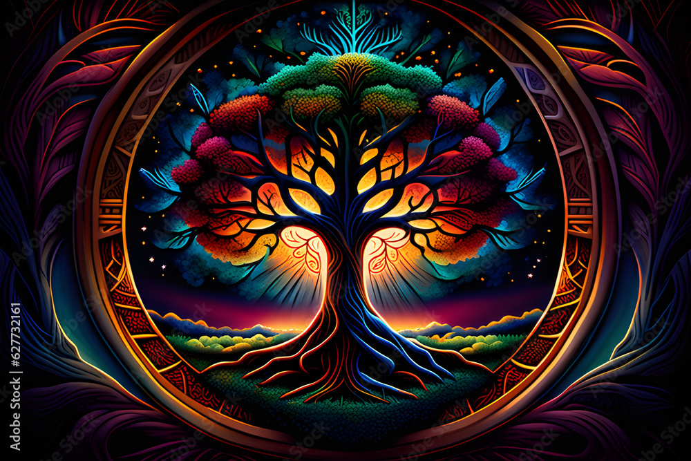 Fototapeta premium a living tree, Generative AI