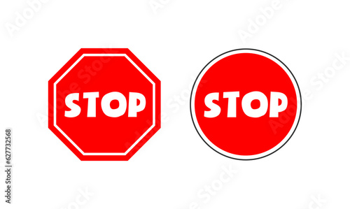 stop sign with good quality and good design