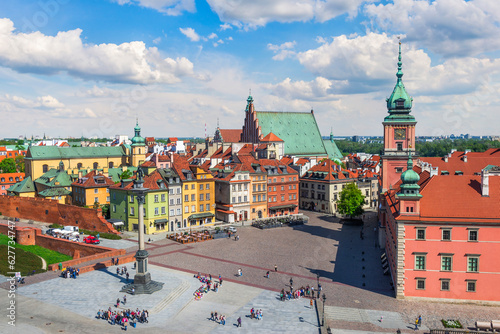 Old Warsaw aerial view