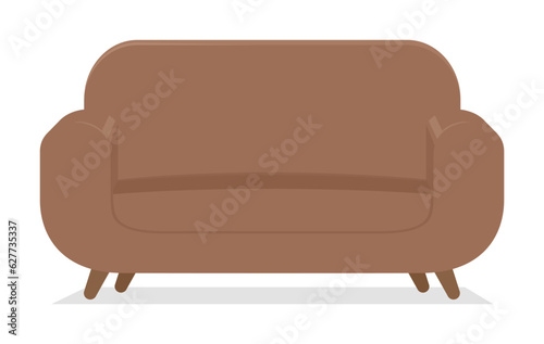 brown sofa with good quality and good design