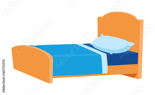 blue kid bed with good quality and good design photo