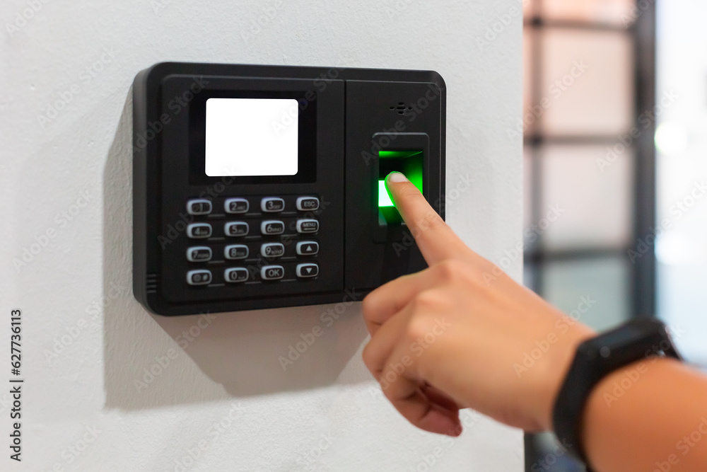 Scan your finger to work or open door to enter office with white display. Thumbprint password security system. Key information verification privacy from thumbprint. Scan your finger to work or open door to enter office with white display. Thumbprint password security system. Key information verification privacy from thumbprint.