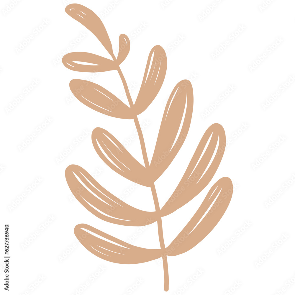 Hand drawn Abstract Botanical