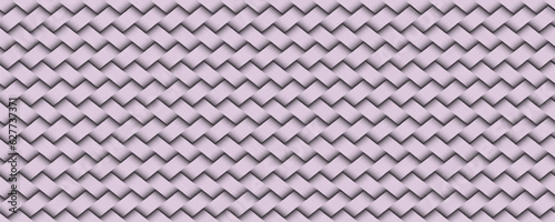 Light pink wicker background. Geometric seamless pattern. Vector illustration