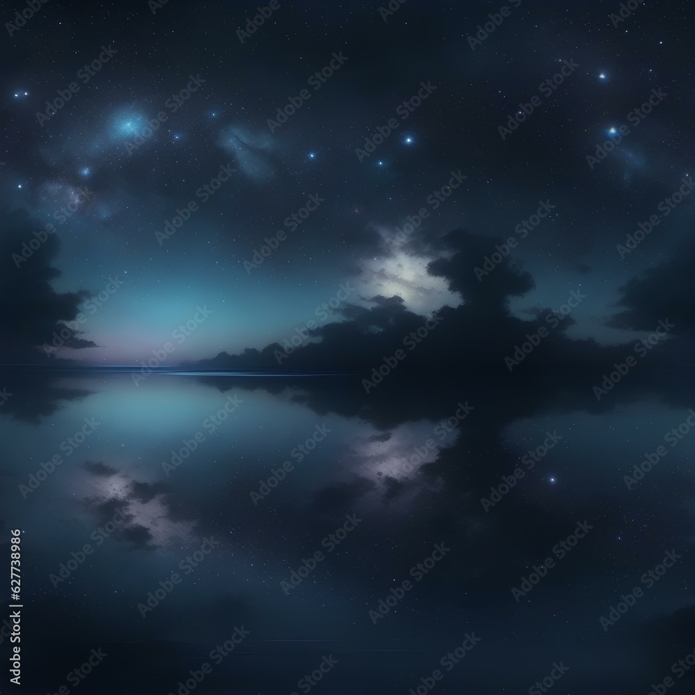 Fototapeta premium night sky with clouds