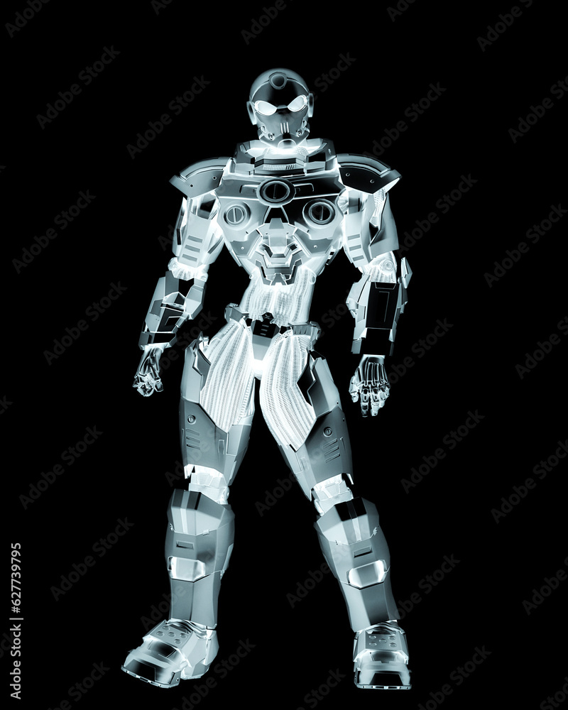 space knight is standing up space knight is standing up