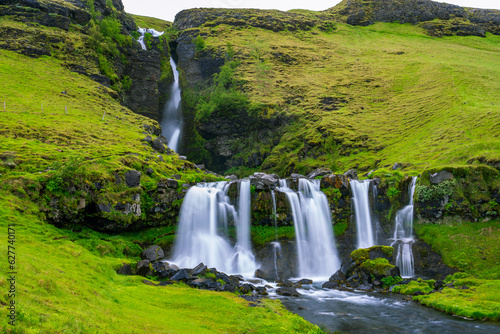 Gluggafoss  also called Merkj  rfoss  waterfall in Iceland