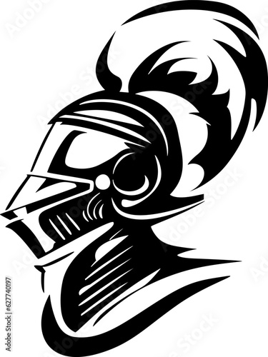 Knight helmet. Vector EPS-10
