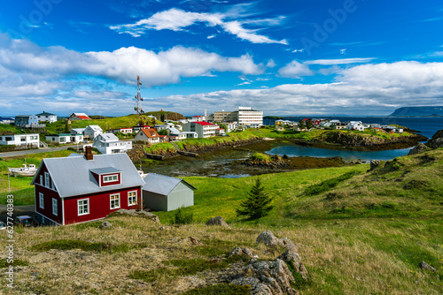 Stykkisholmskirkja, Iceland - Town lookout photo