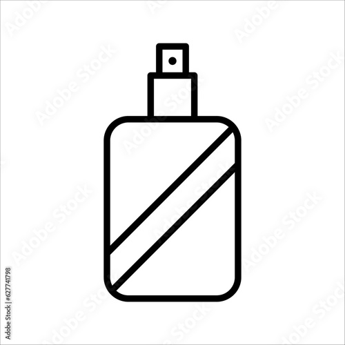 Cologne and Perfume Flat Icon Logo Illustration Vector Isolated. Make Up and Beauty Icon-Set. Suitable for Web Design, Logo, App, and Upscale Your Business.