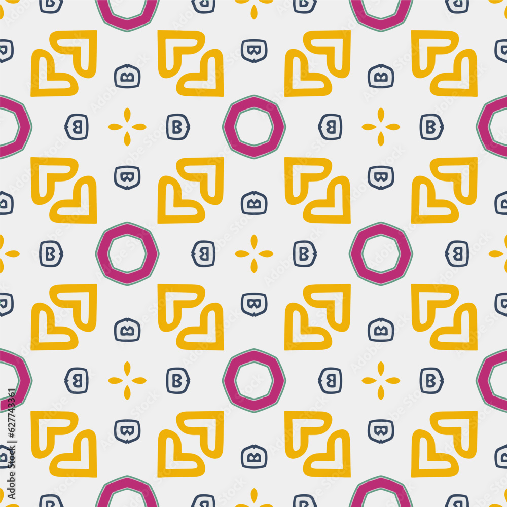 Geometric ornament in ethnic style.Seamless pattern with abstract shapes.Repeat design for fashion, textile design, on wall paper, wrapping paper, fabrics and home decor. Geometric ornament in ethnic style.Seamless pattern with abstract shapes.Repeat design for fashion, textile design, on wall paper, wrapping paper, fabrics and home decor.