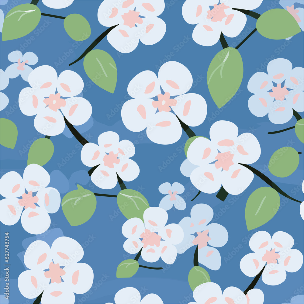 Hydrangeas, 2D Vector, Background, AI Generated