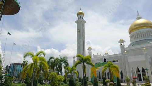 Beautiful Sultan Omar Ali Saifuddien Mosque Bandar Seri Begawan Brunei Iconic Mosque photo