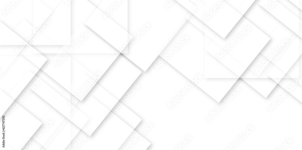 Abstract white and grey modern minimalistic pale geometric pattern background with minimal tech lines. white light grey seamless business technology concept geometric shapes	