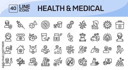Health & Medical Line Icons Pack Vol 3