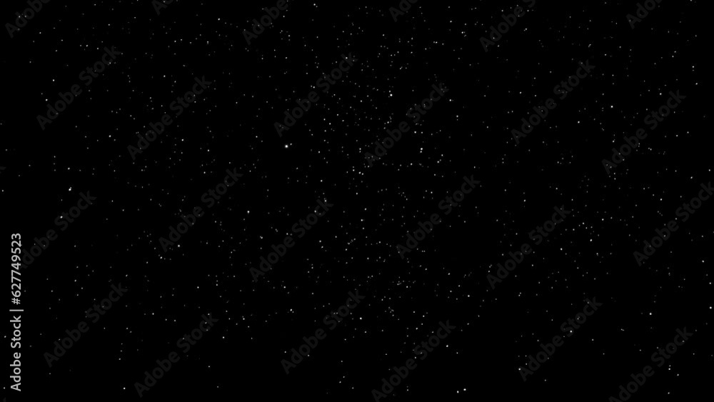 Fly Into the Dark Space with Sparkling Stars Fly Into the Dark Space with Sparkling Stars